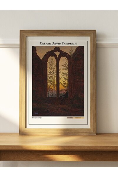 Mudi Store Caspar David Friedrich The Dreamer Poster Çerçevesiz Sanatsal Ünlü...