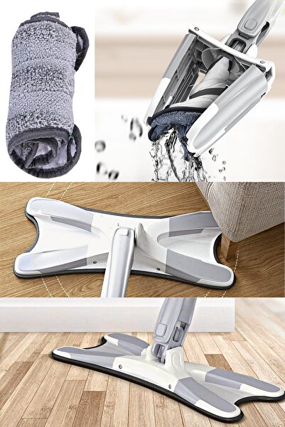 SİHİRLİ MOP X Mop Yeni Nesil Mop Kendinden Sıkmalı 360 Derece Döner