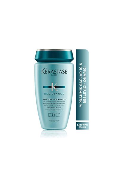 Kerastase Bain Force Architecte - 250ml Restorative Shampoo for Weak and Damaged Hair
