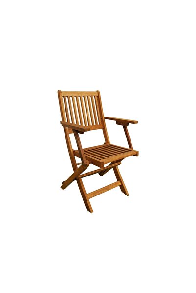 T.Concept T. Concept Ahşap Kollu Katlanır Sandalye,bahçe Balkon Teras