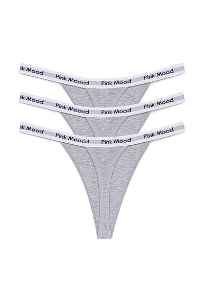 pink mood Pack of 3 Tape Rubber Thongs