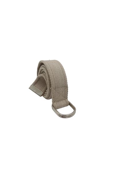 Anatolia Unisex Cream Beige Woven Canvas Sport Cloth Denim Belt