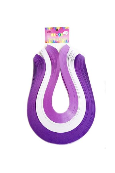 Hayal Sepeti Hayal 5mm 300 Quilling Kağıdı - Mor, Beyaz Ve Lila 300'lü