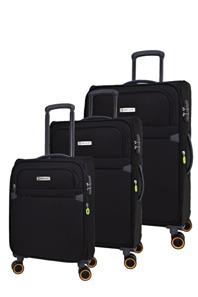 Pierre Cardin Ultra Light Hafif Lüx Kumaş 3'lü Valiz Seti Pc6000