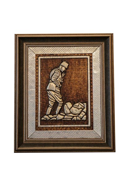 ANTEPSEPETİ Atatürk Bakır Rölyef Tablo 68x53