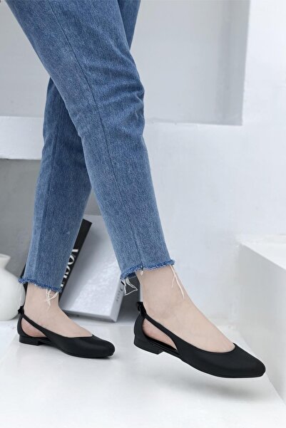 CihanShoes Bowknot Daily Comfortable Women's Ballerinas Black