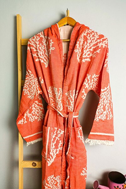 Buldan Concept رداء حمام بيشتيمال مرجاني مزدوج الوجه