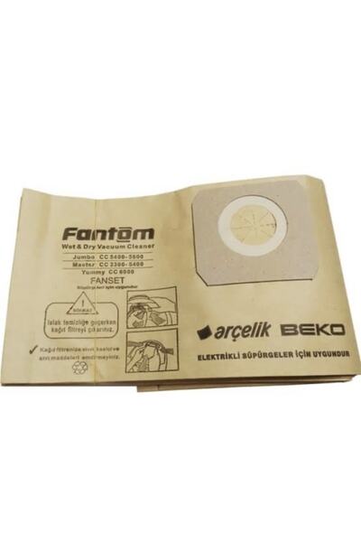 Fantom Kazanlı Süpürge Kagıt Torba 5 Ad