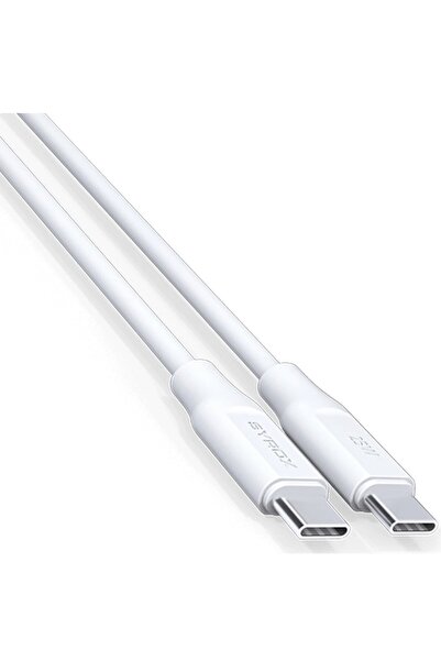 AKG Syrox Type-c To Type-c Pd 25w Hızlı Data/şarj Kablosu 1mt Beyaz (her Iki Ucu