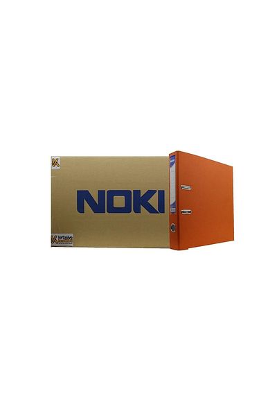 Noki Narrow Plastic Folder (56412-040) Orange 25 Piece Box