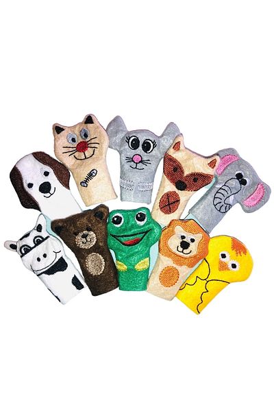 Laylay Toys Kindergarten Nursery Supplies with Finger Puppet Animal Figures