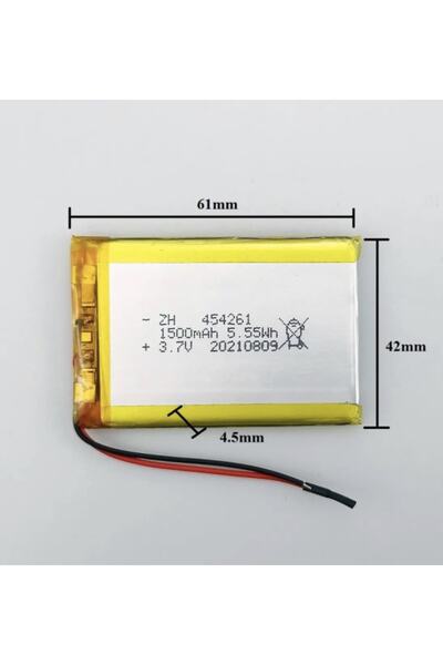 Sertec Lipo Polimer 454261 3.7v 1500mah Lityum Polimer Pil