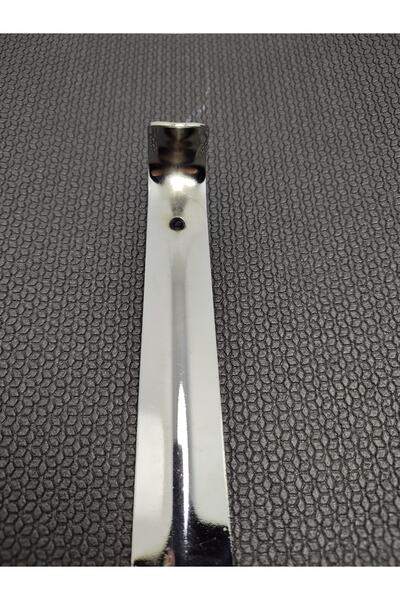 gördur Uzun 75 Cm Krom Eğilmez Bükülmez Kerata Ayakkabı Çekeceği Metal Kalın Çelik Kerata Krom 75 Cm