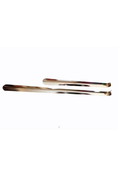 gördur Chrome Metal Kerata - 2 Size Steel Shoe Horn 40cm and 65cm