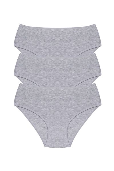 pink mood Full Brief Bato Slip High Waist 3' Pack