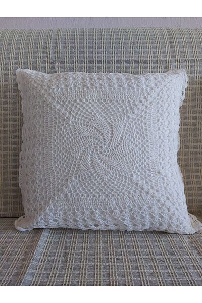 Mrmemo Lace Throw Pillow Cover Hand Knitted