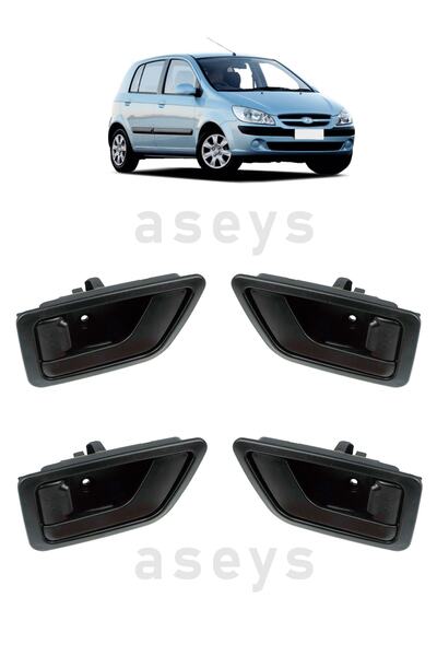 Genel Markalar Hyundai Getz Iç Açma Kolu Takım 4 Adet Kapı Açma Kolu