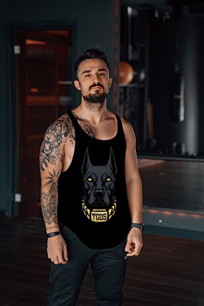 Freeyez Dogs Dark Gym Fitness Tank Top Sporcu Atleti