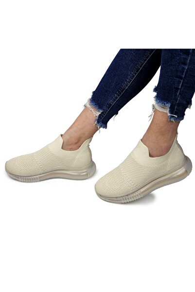 Hatege Flavia Bej Sneaker Kadın Ayakkabı