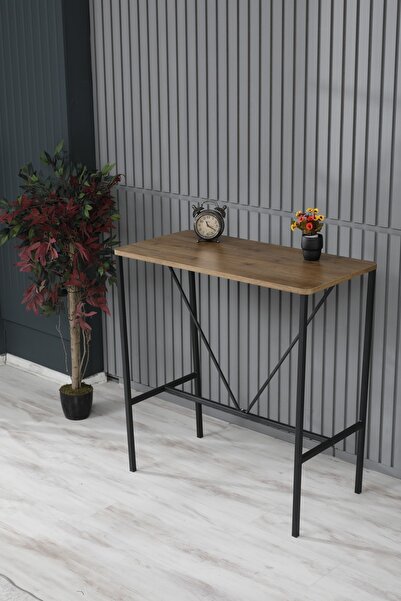 VIANEM Bar Masası Mutfak Masası Ceviz