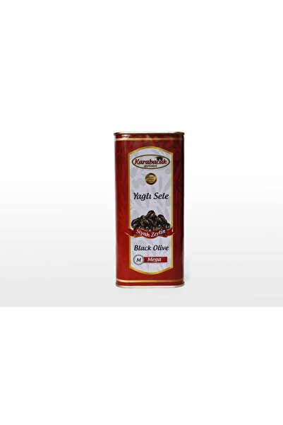 Karabacak Zeytin Karabacak Mega Yağlı Sele Zeytin 1 Kg Teneke Kutu