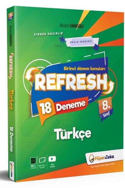 HiperZeka Süper Fiyat | 8. Sınıf Refresh Türkçe 18 Deneme | Lgs 1. Dönem Konu...