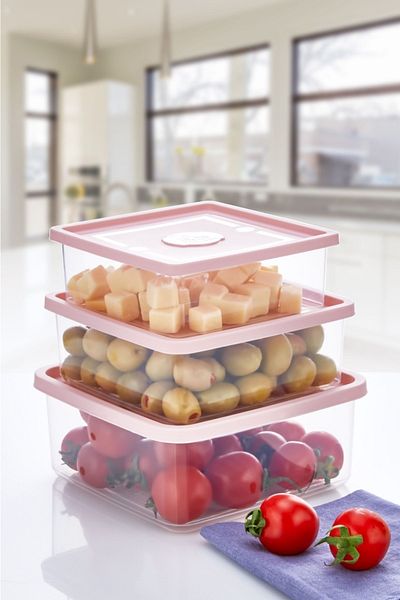KÜÇÜK EW Set of 3 Three Size Storage Container| Kahvaktılık