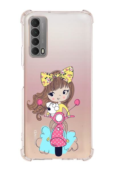 PrintiFy غطاء مضاد للصدمات متوافق مع هاتف Huawei P Smart 2021 مع حماية زاوية ...