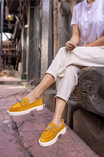 ANGELİNA JONES Granda Жіночі сарафан зі справжньої шкіри Loafer взуття