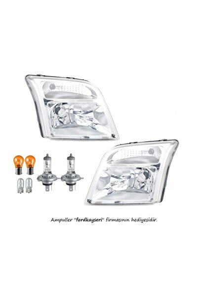 fkoto Connect Uyumlu Ön Far Takımı Motorlu Ampullü Sağ Sol 2002-2013