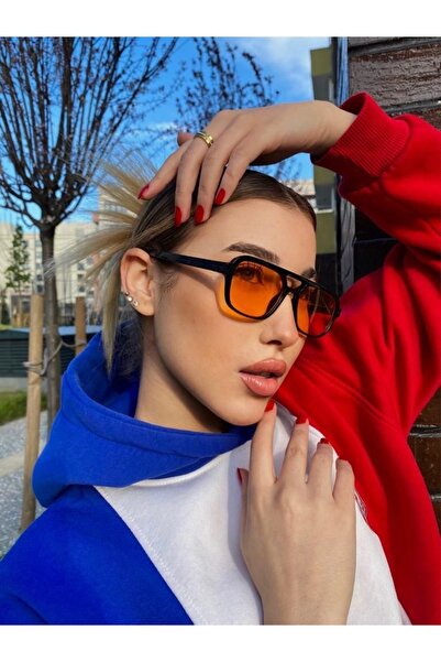 SOLİVAGANT Turuncu Camlı Unisex Güneş Gözlüğü