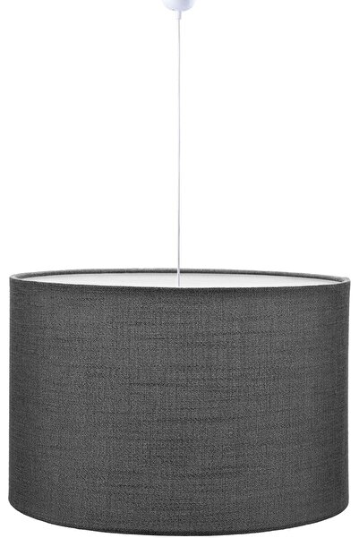 Modamonline Antrasit Avize Kumaş Tekli Sarkıt Yuvarlak Keten Av117