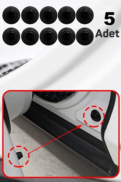 MasterCar 5 Adet Kapı Bagaj Kaput Ses Darbe Emici Kauçuk Conta Kendinden Yapışkanlı Darbe Emici