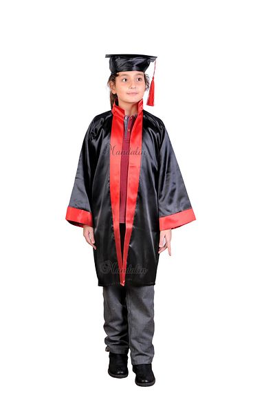 Mandalin Consept Graduation Cube Primary School Black Red