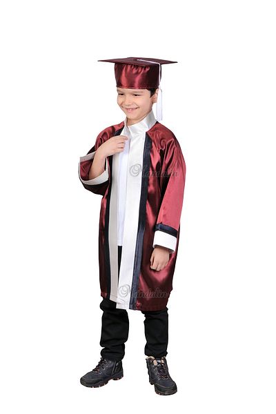 Mandalin Consept Graduation Cube Kindergarten Claret Red Ecru