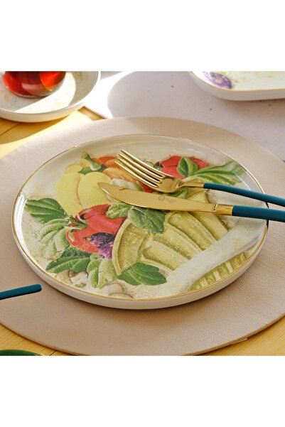 Glore Verdura Gold Gilded 27 Piece Tea Time Set for 6 People