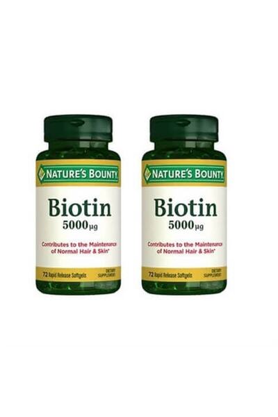 Nature's Bounty Nb Biotin 5000 Mcg 72 Kapsül - 2 Adet