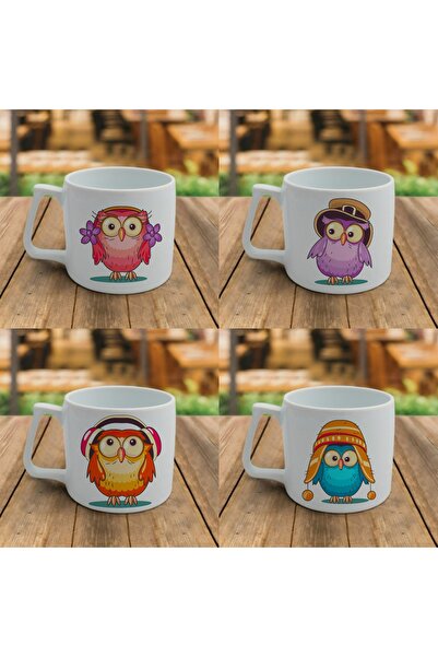 YG REKLAM Nescafe Fincan Takımı Baykuş Baskılı
