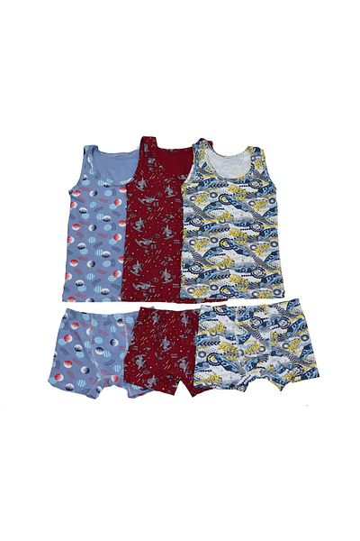 Poli Underwear Boy's 3-Piece Boxer Briefs Athlete Set