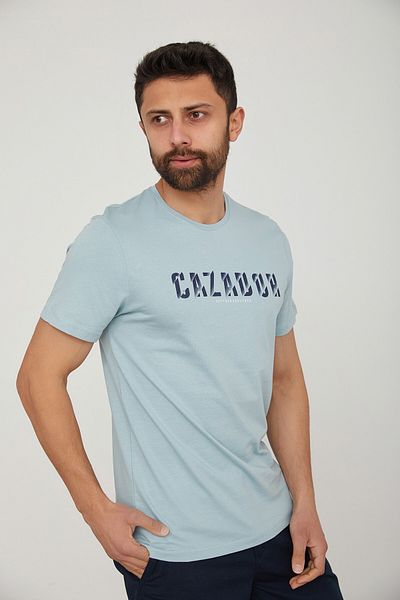 Cazador Tricou pentru bărbați cu imprimeu cu gât crew Jazz 4090