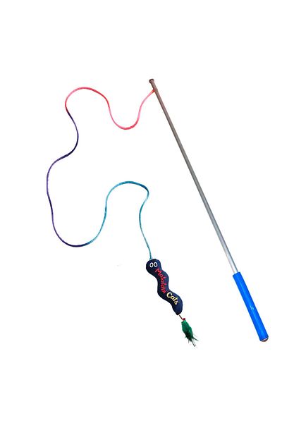 MATATABİ CATS Wormy Cat Fishing Rod - Sound Plush Toy, Natural Matatabi Content