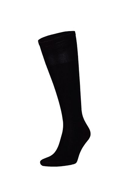 TheDon Ανδρικές κάλτσες Don Mercerized Long Knee Μαύρες