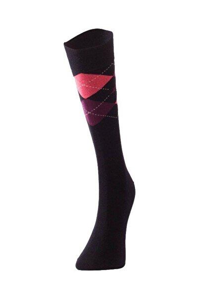 TheDon The Don Plaid Patterned Bamboo Men's Socks K0006 Black