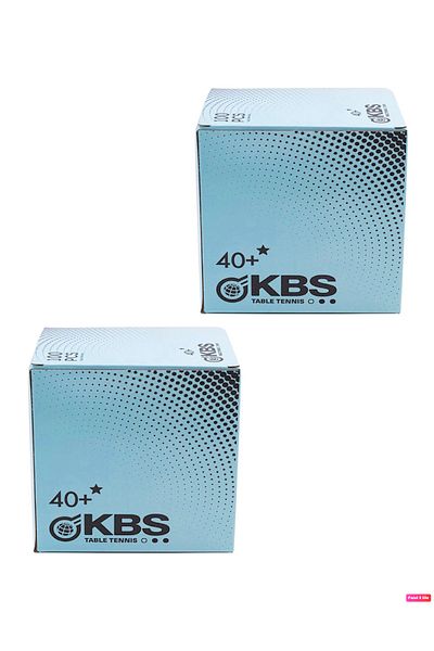 KBS 40 Table Tennis Training Balls 100 Pieces (DOUBLE BOX) White 2 Pieces X100 Pieces