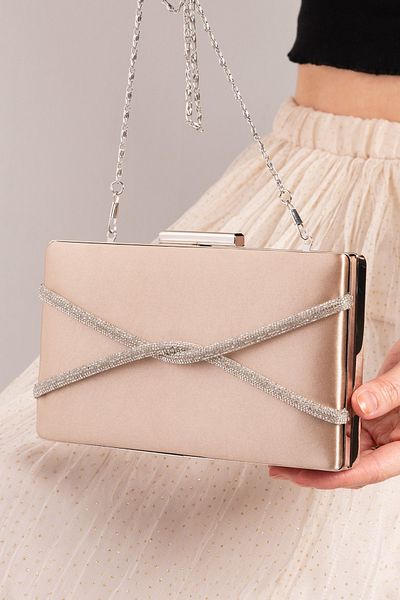 lmn ayakkabı Βραδινό φόρεμα Portfolio & Clutch Bag από Satin Skin Cross Stone