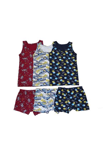 Poli Underwear Boy's 3-Piece Boxer Briefs Athlete Set