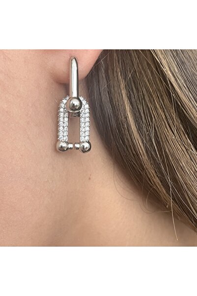 kupadizayn Zirkon Taşlı Tifany Küpe