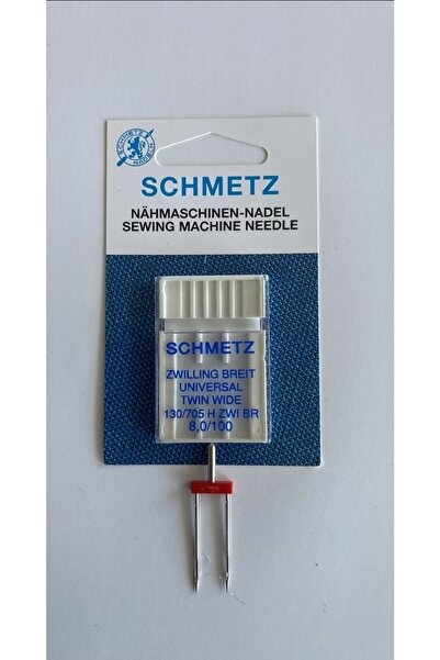 SCHMETZ Çift Iğne 8.0 Mm. 100/16 Numara