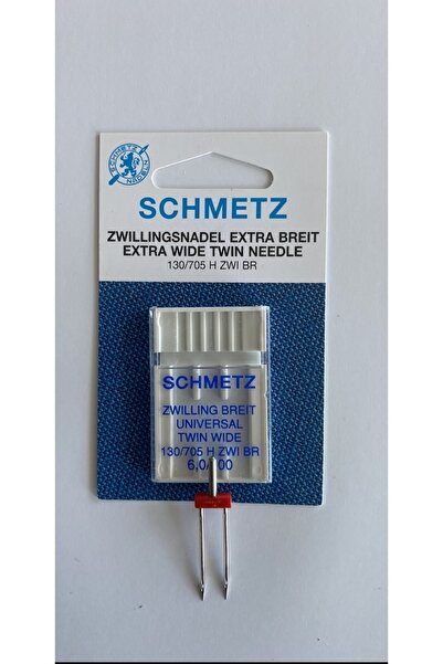 SCHMETZ Çift Iğne 6.0 Mm. 100/16 Numara