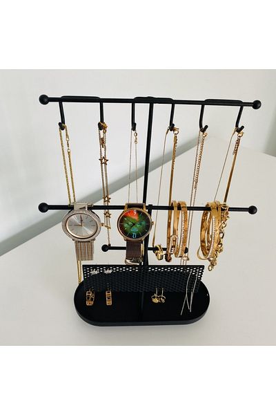 RENK YAPI RÜYASI Mini Mute Butler, Αλυσίδα, Για Υπνοδωμάτιο, Μαύρο Ανοξείδωτο Καλής Ποιότητας, Απολύμανση από το Μπερδεμένο, Κομψό